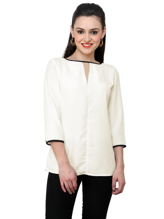 Finding Product Women's V-Shape Keyhole Top