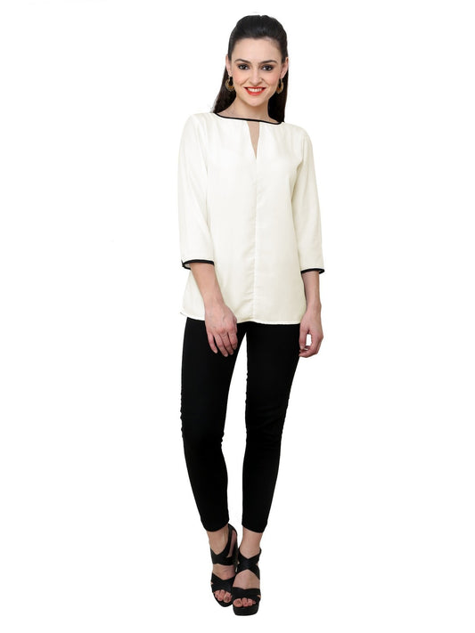 Finding Product Women's V-Shape Keyhole Top