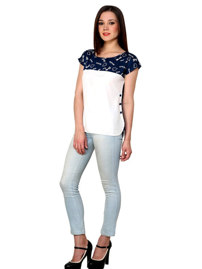 Finding Product Women's Blue Specs Top