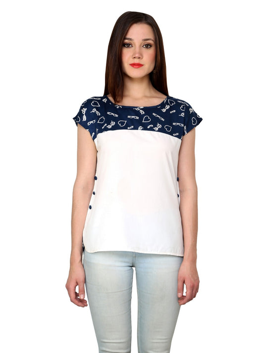 Finding Product Women's Blue Specs Top