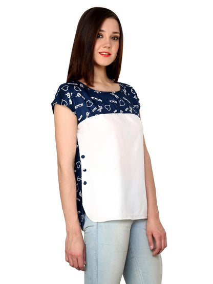 Finding Product Women's Blue Specs Top