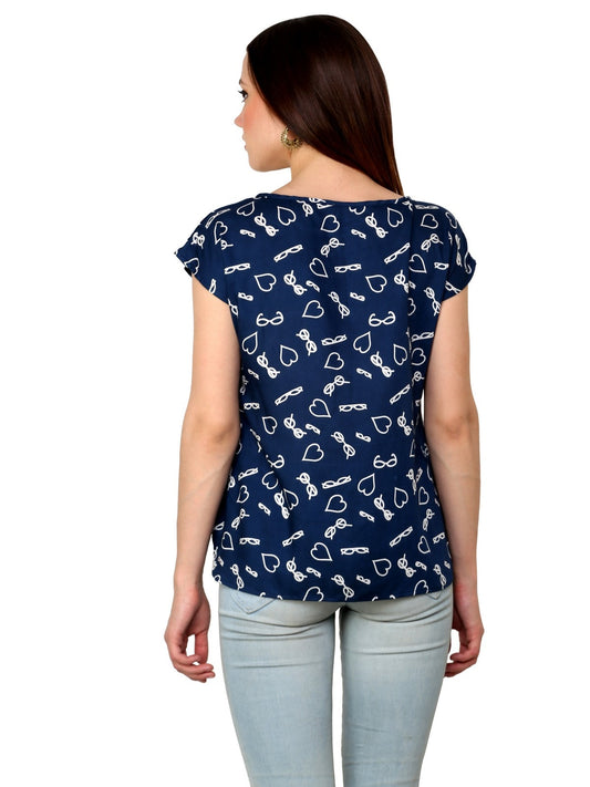 Finding Product Women's Blue Specs Top