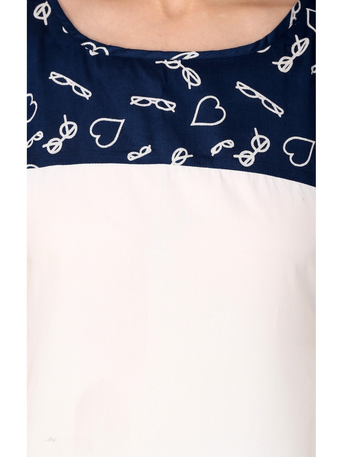Finding Product Women's Blue Specs Top