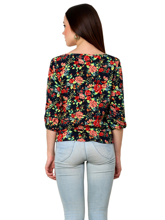 Finding Product Women's Floral Knot Top