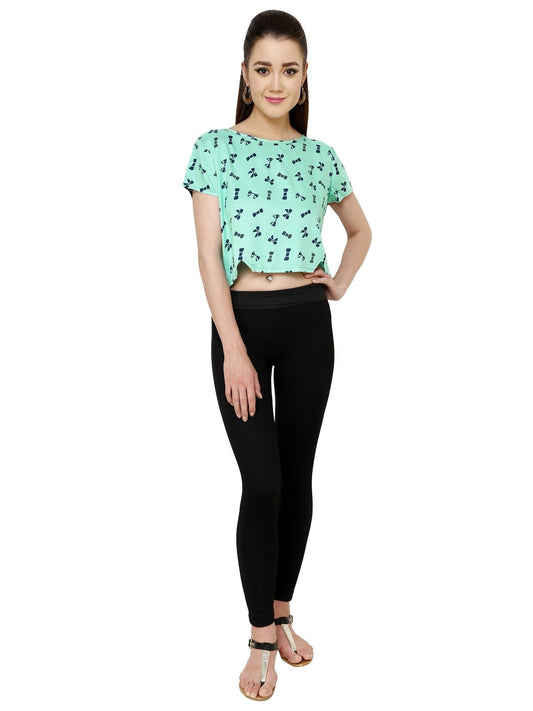 Finding Product Women's Green Bow Crop Top