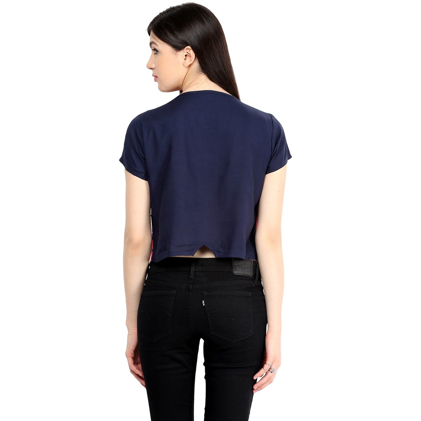 Finding Product Women's Pink Bow Crop Top