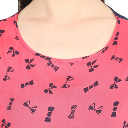 Finding Product Women's Pink Bow Crop Top