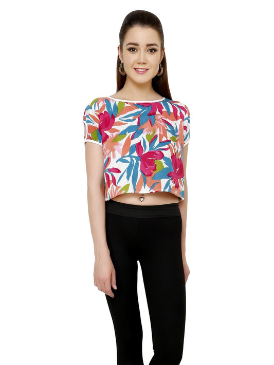 Finding Product Women's Floral Crop Top