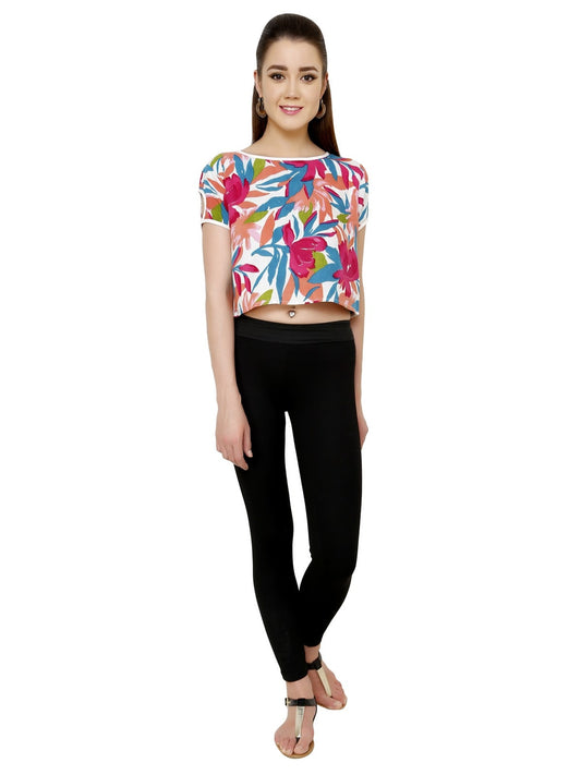 Finding Product Women's Floral Crop Top