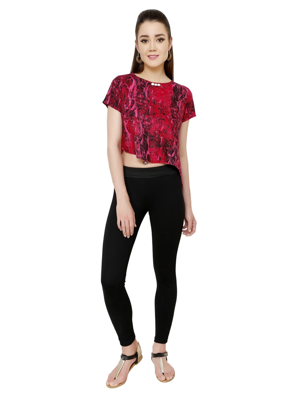 Finding Product Women's Asymmetric Crop Top