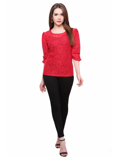 Finding Product Women's Net Ruched Top