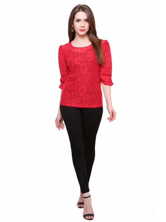 Finding Product Women's Net Ruched Top