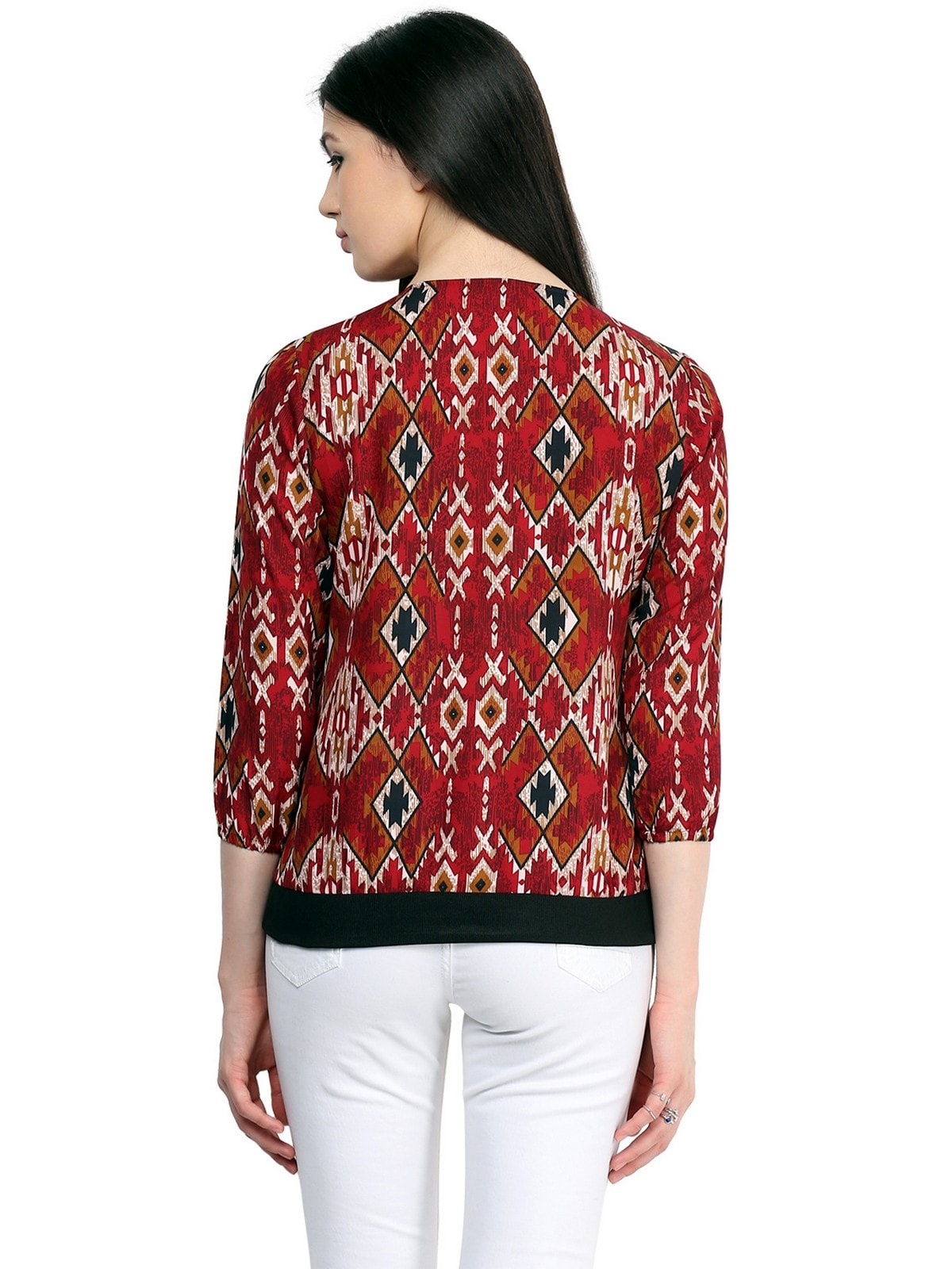 Finding Product Women's Overlap Printed Top