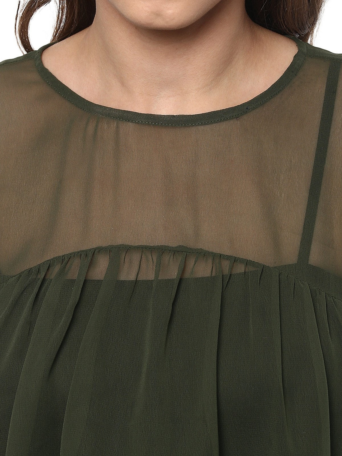 Finding Product Women's Black Cape Top