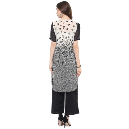 Finding Product Women's Monocromatic Cheetah Print Kurti