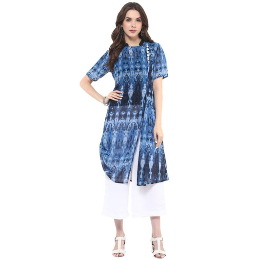 Finding Product Women's Printed Side Drawstring Kurti