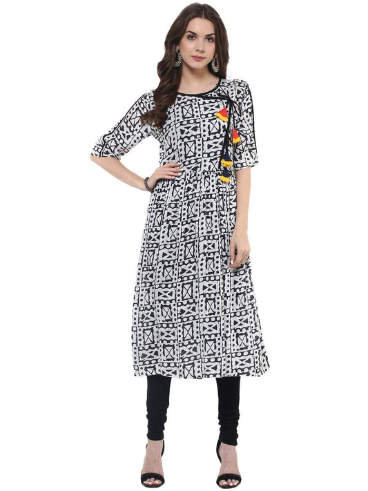 Finding Product Women's Angarkha Printed Kurti