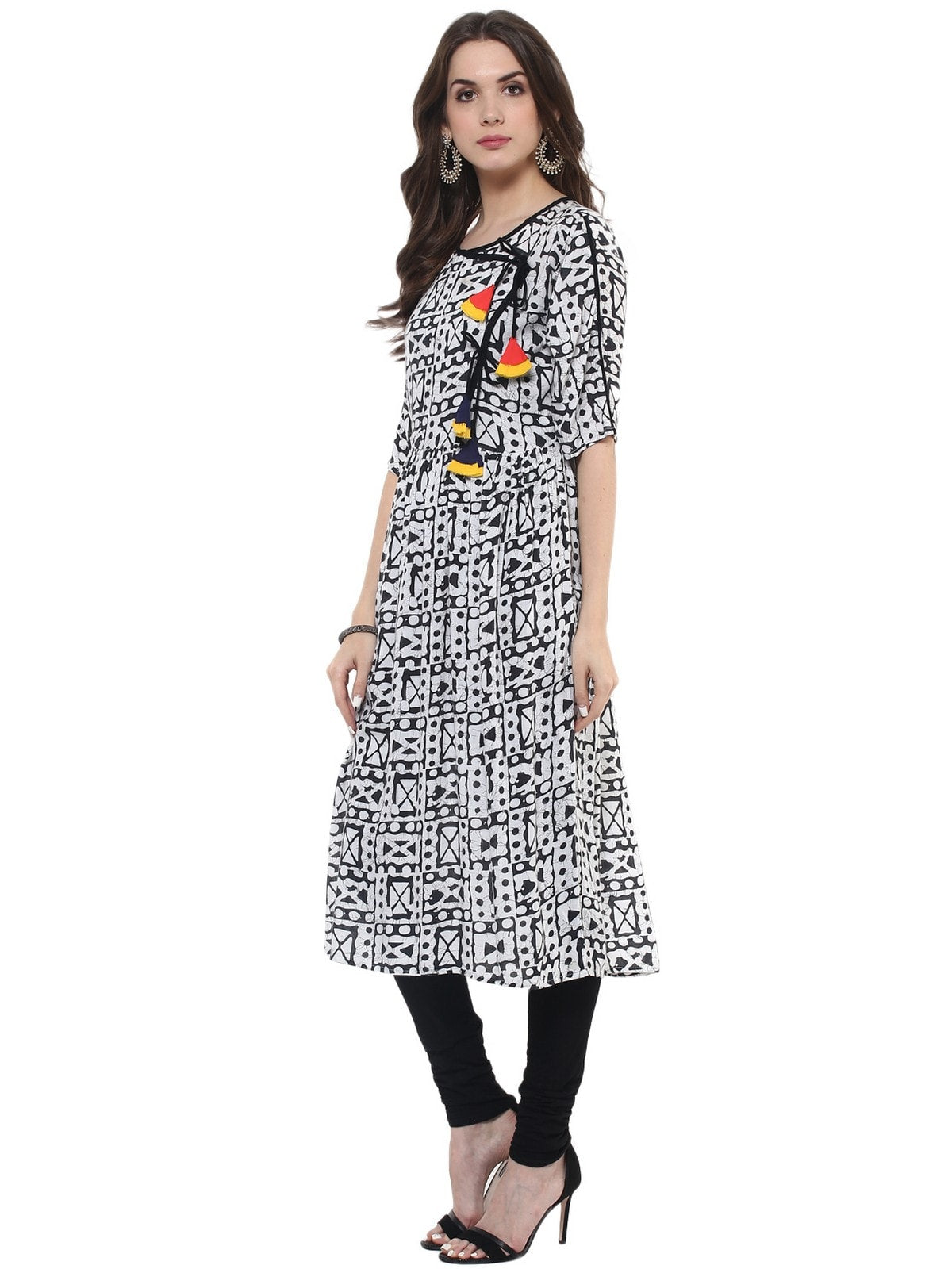 Finding Product Women's Angarkha Printed Kurti