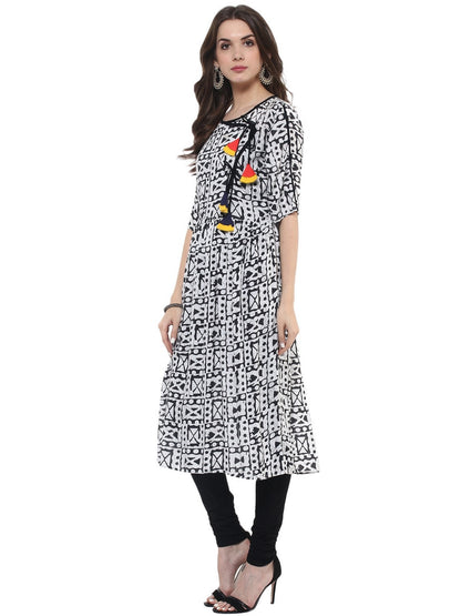Finding Product Women's Angarkha Printed Kurti