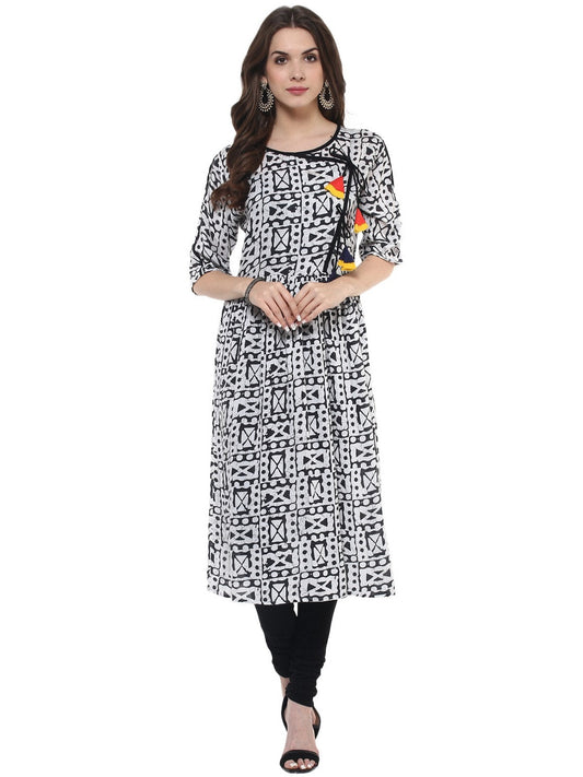 Finding Product Women's Angarkha Printed Kurti