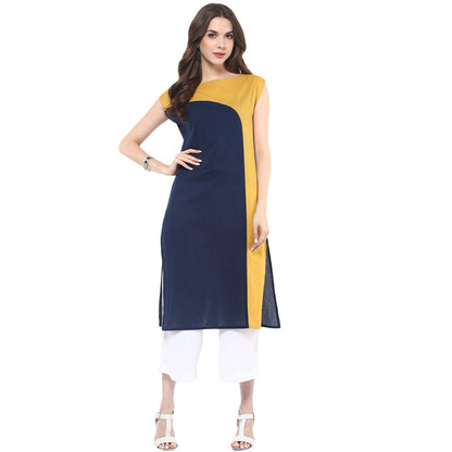 Finding Product Women's Curved Color Block Kurti