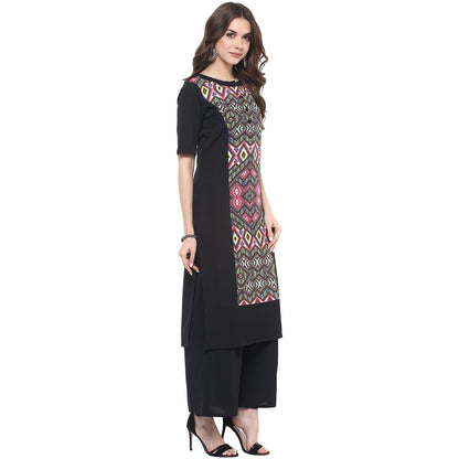 Finding Product Women's Blur Print Straight Fit Kurti
