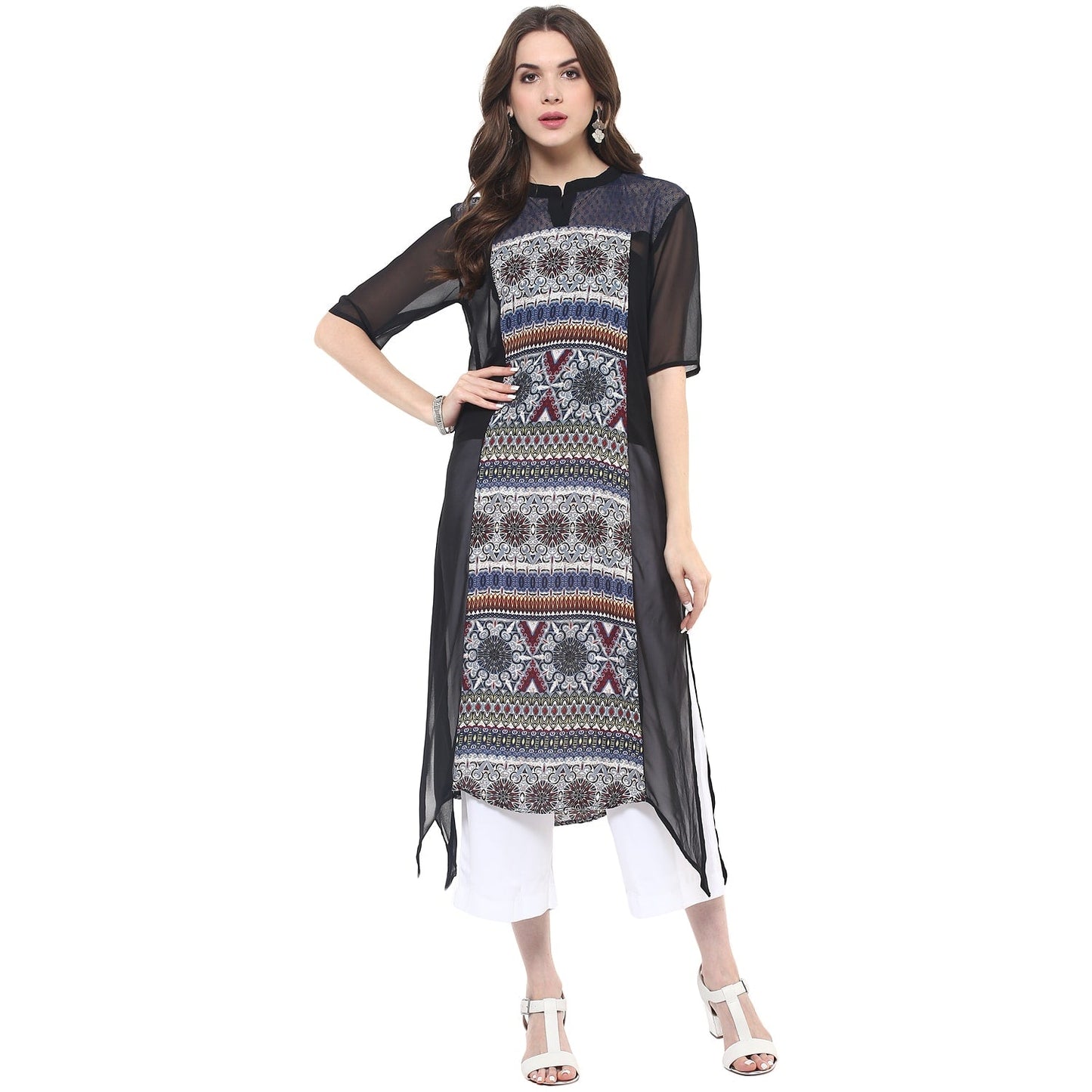 Finding Product Women's Printed Dot Net Kurti