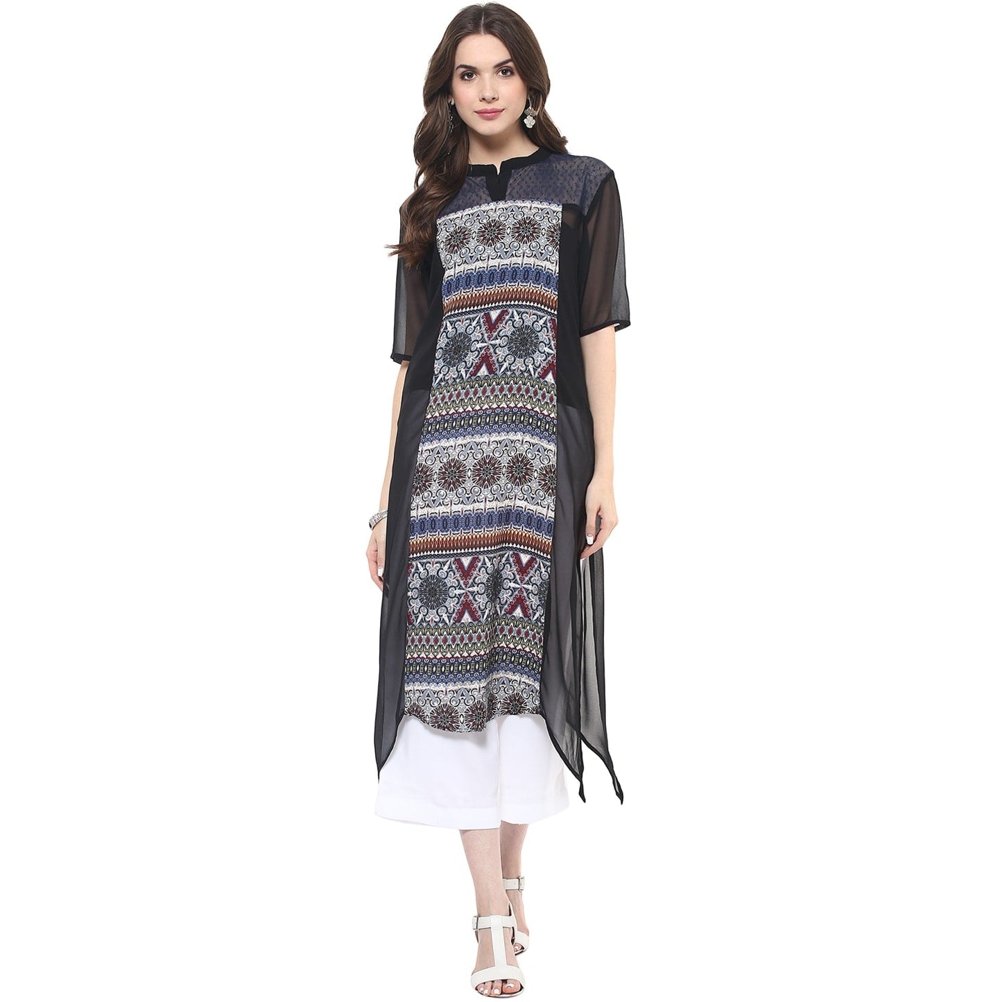 Finding Product Women's Printed Dot Net Kurti