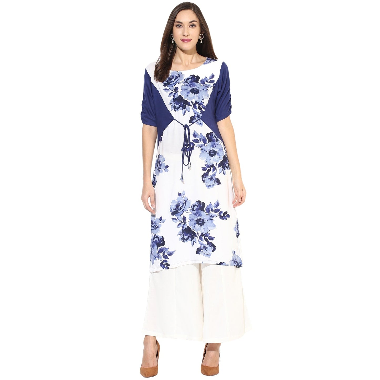 Finding Product Women's Flower Print Dori Kurti