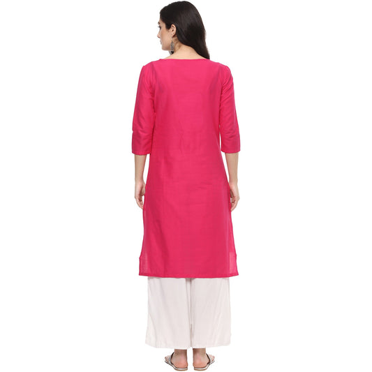 Finding Product Women's Cube Print Keyhole Kurti