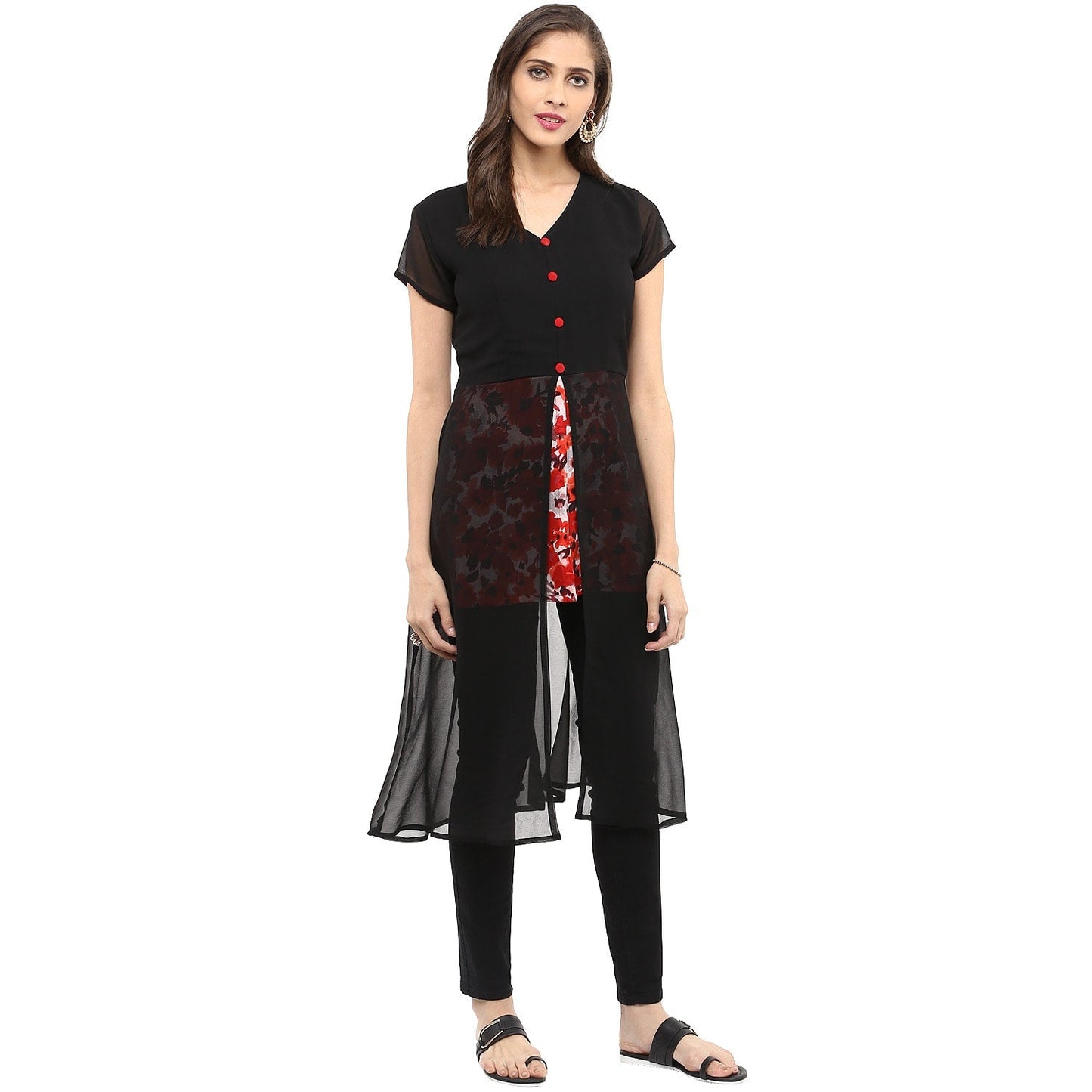 Finding Product Women's Cape Printed Kurti