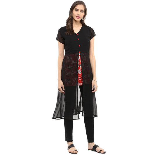 Finding Product Women's Cape Printed Kurti