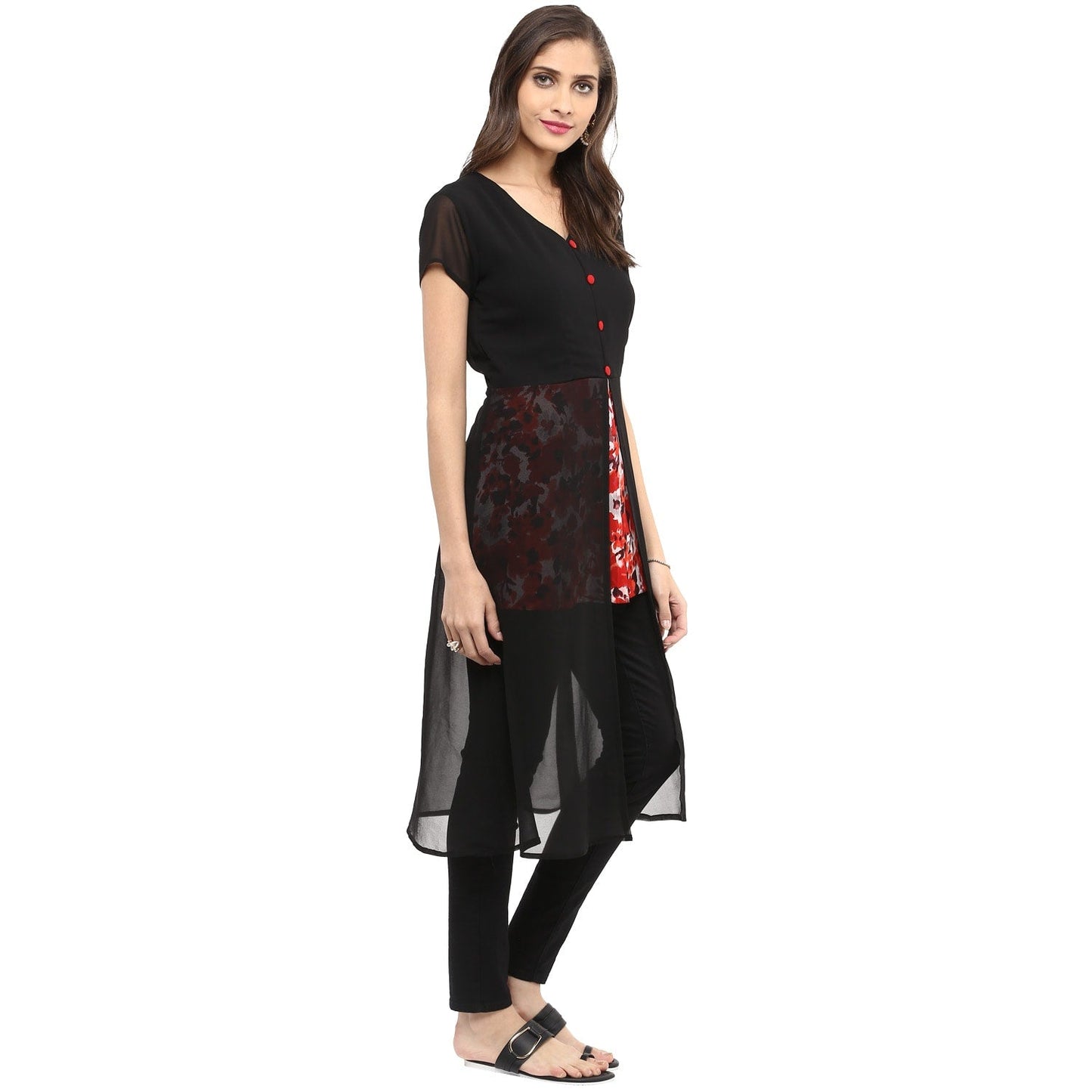 Finding Product Women's Cape Printed Kurti