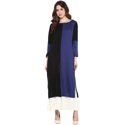 Finding Product Women's Vertical Color-Block Kurta