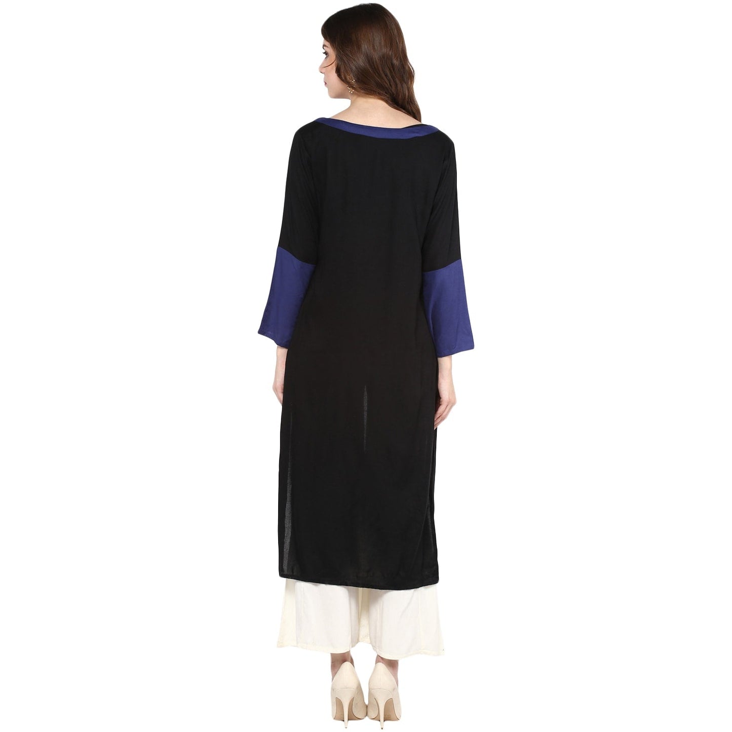 Finding Product Women's Vertical Color-Block Kurta