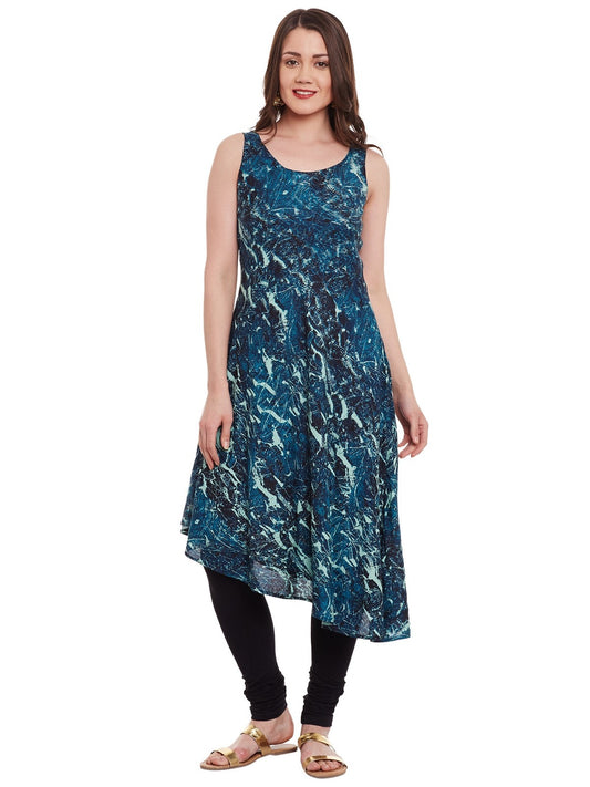 Finding Product Women's Abstract Print Asymettric Kurta
