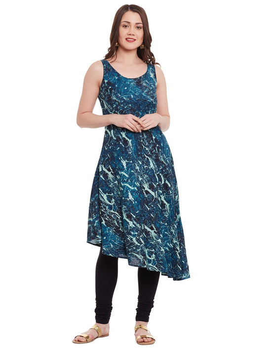 Finding Product Women's Abstract Print Asymettric Kurta