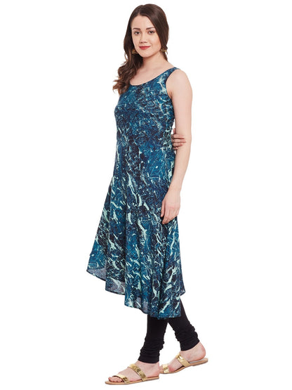 Finding Product Women's Abstract Print Asymettric Kurta