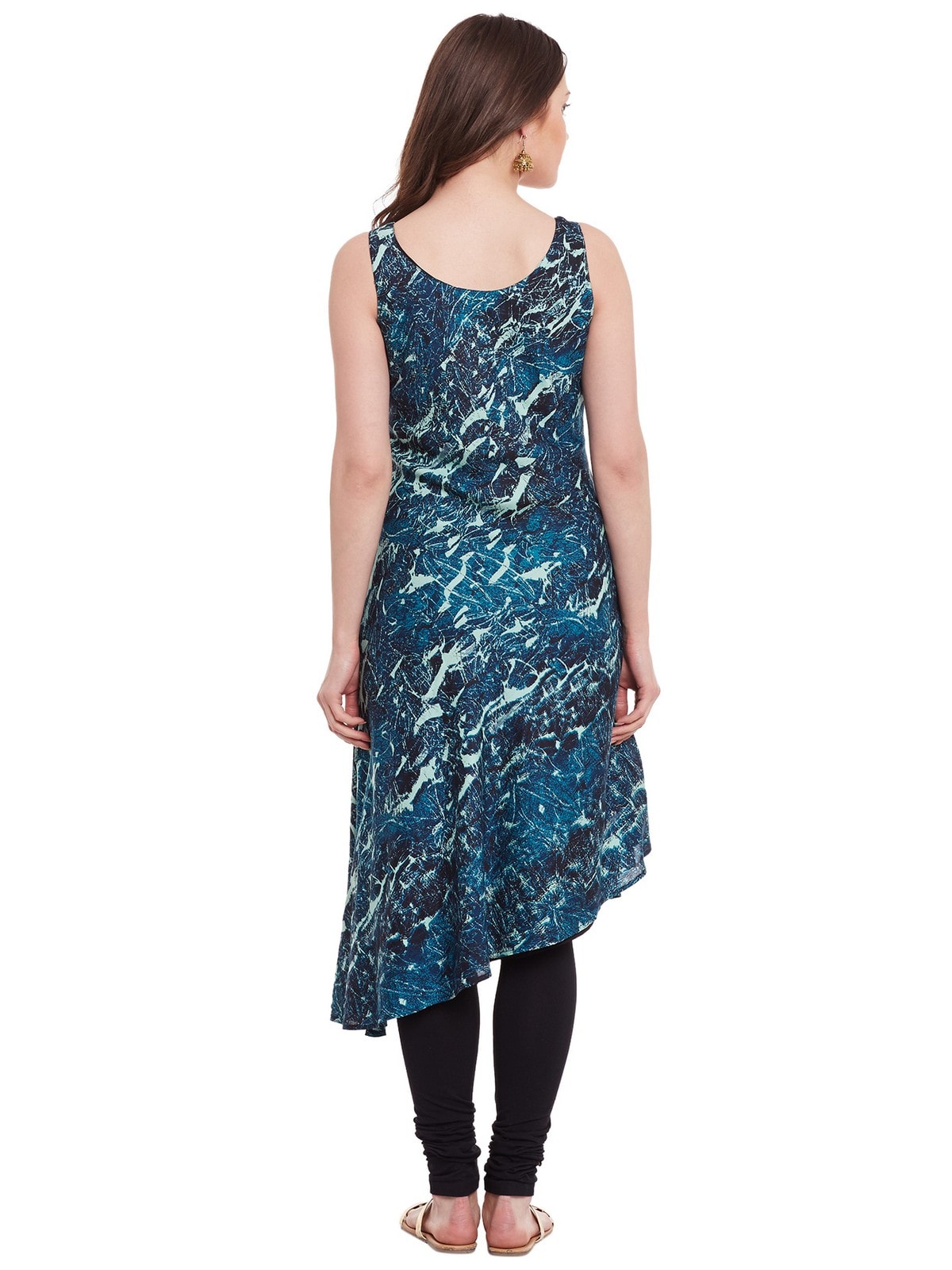 Finding Product Women's Abstract Print Asymettric Kurta