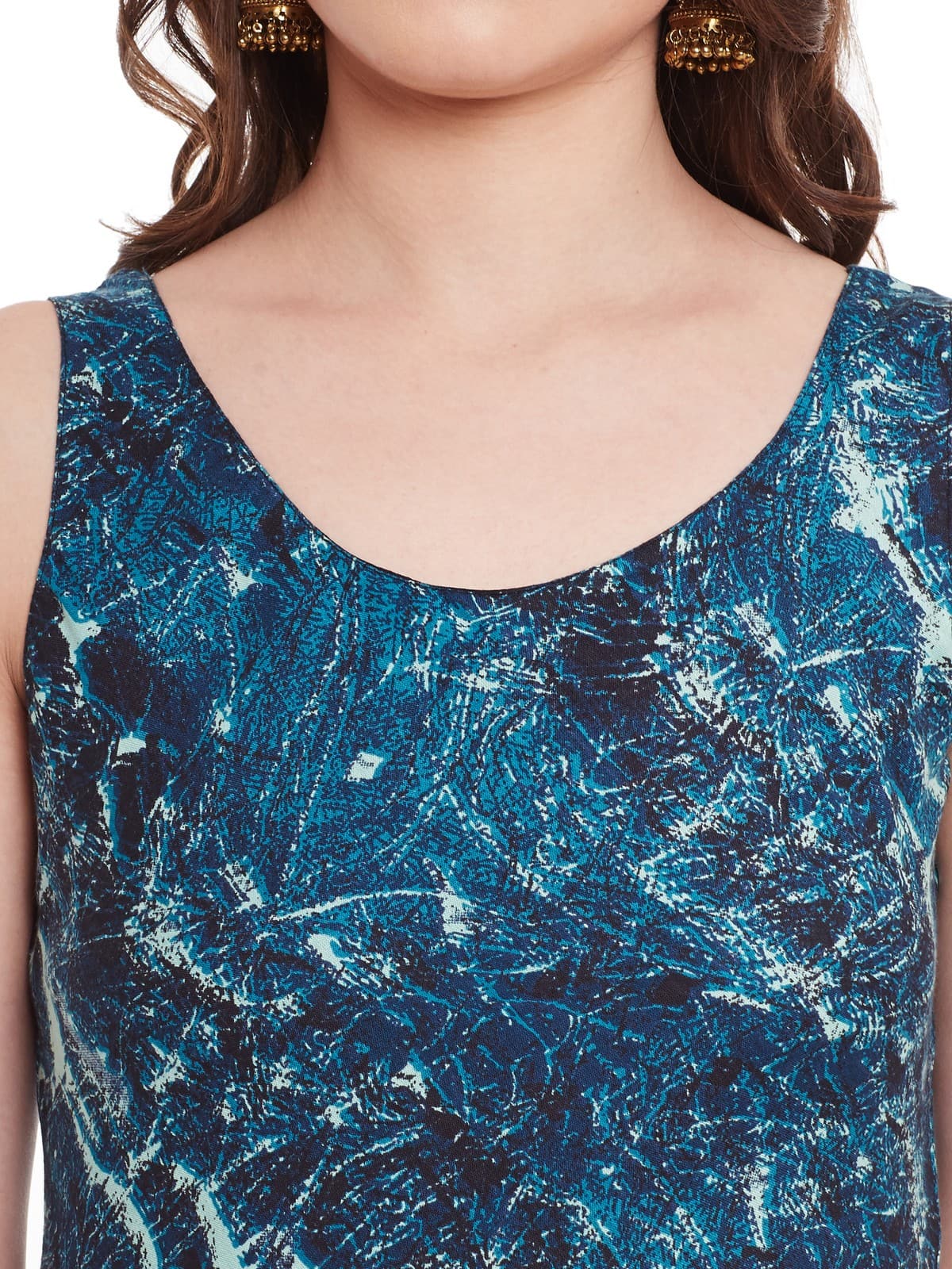 Finding Product Women's Abstract Print Asymettric Kurta