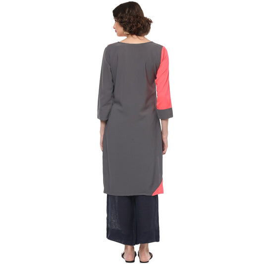 Finding Product Women's Neon Color Block Kurta