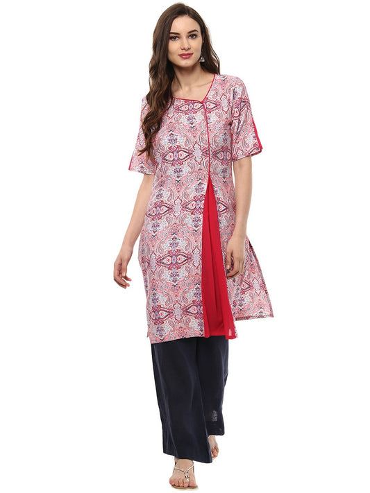 Finding Product Women's Printed Inverted Pleat Kurta