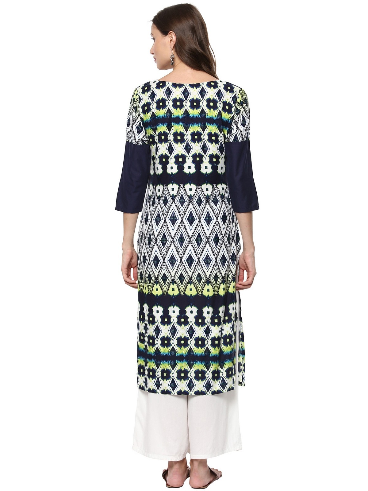 Finding Product Women's Printed Koti Style Pleated Kurta