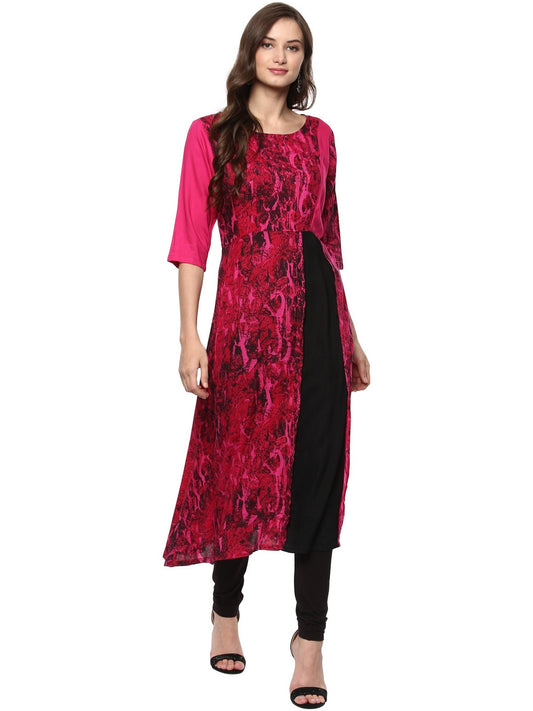 Finding Product Women's Abstract Printed Long Kurta