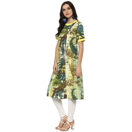 Finding Product Women's Forest Print Kurta