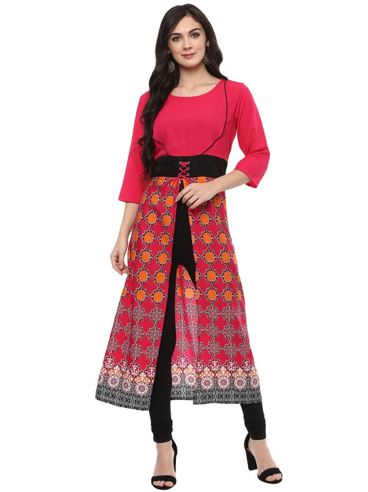 Finding Product Women's Printed Eyelit Kurta
