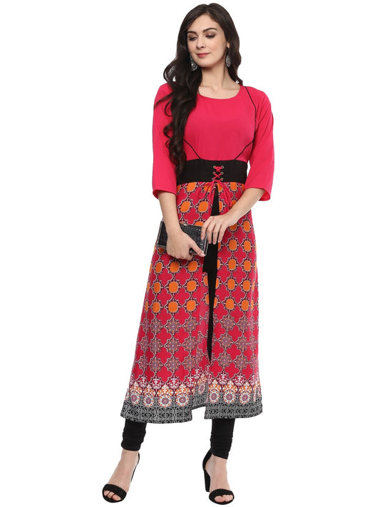 Finding Product Women's Printed Eyelit Kurta