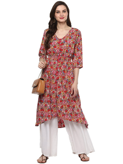 Finding Product Women's Floral Elasticised Kurta