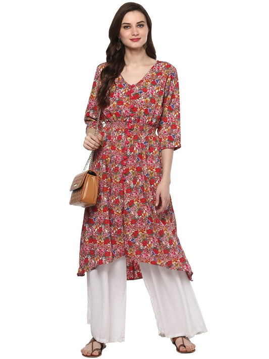 Finding Product Women's Floral Elasticised Kurta