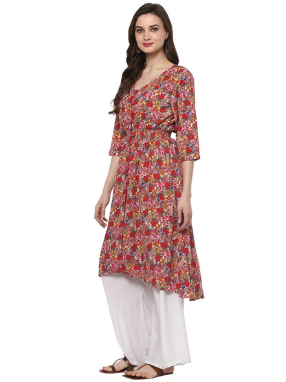 Finding Product Women's Floral Elasticised Kurta